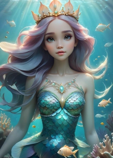 Puzzle Beautiful Mermaid 300 pieces BLUEBIRD