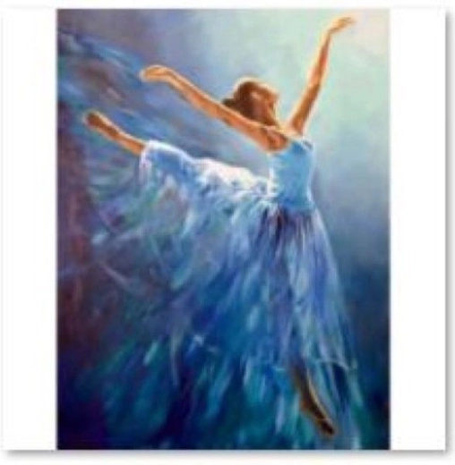 Teemantmosaiik (diamond painting) baleriin 30 × 40 cm
