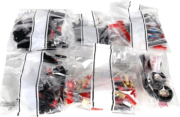 Retro auto ehituskomplekt, punane, 1308 detaili