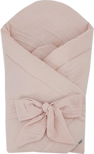EKO musliinist mähkimistekk ilma toestuseta, beež 75 × 75 cm