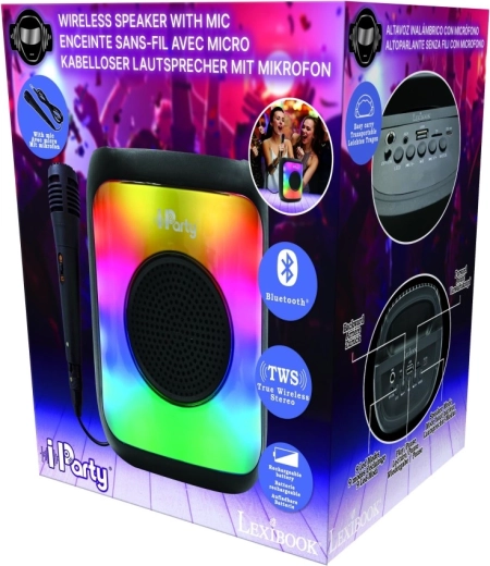 Lexibook iParty Bluetooth Karaoke Speaker with Microphone