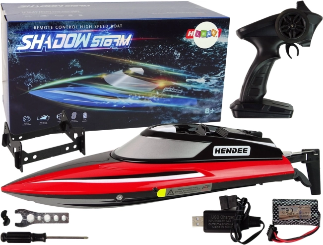 RC mootorpaat 2,4 GHz punane kiirusega kuni 25 km/h