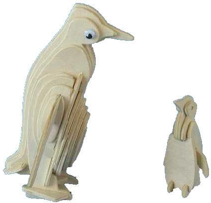Woodcraft puidust 3D pusle pingviin