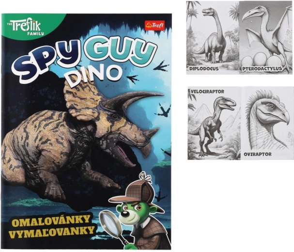 Värviraamat Spy Guy Dino