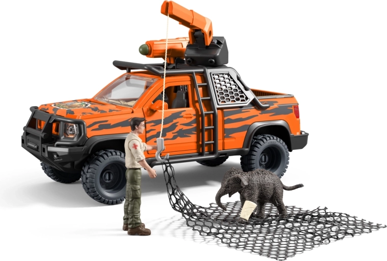 Schleich Wild Life adventurous jungle rescue vehicle with baby elephant