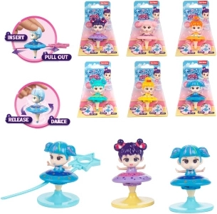 Dancing Spinning Top with Doll 6.5 cm