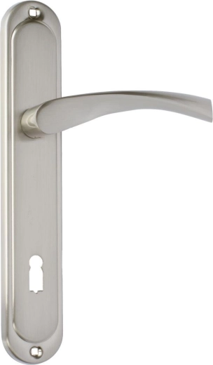 ATENA Door Hardware with Key Cylinder 90 mm, Matt Nickel