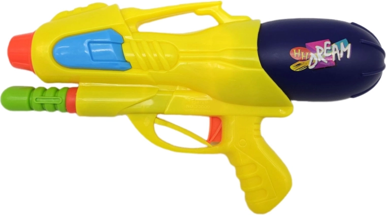 Veepüstol pumbaga 29 cm, kollane - 1 tk