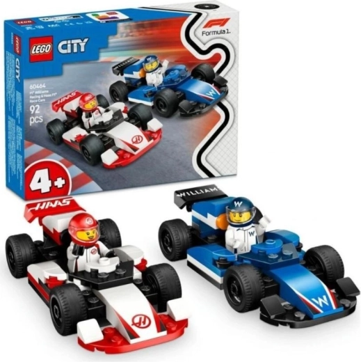 LEGO City F1 racing cars WILLIAMS Racing and HAAS