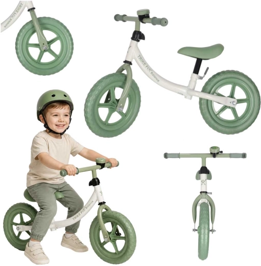 Trike Fix tasakaaluratas kellaga roheline