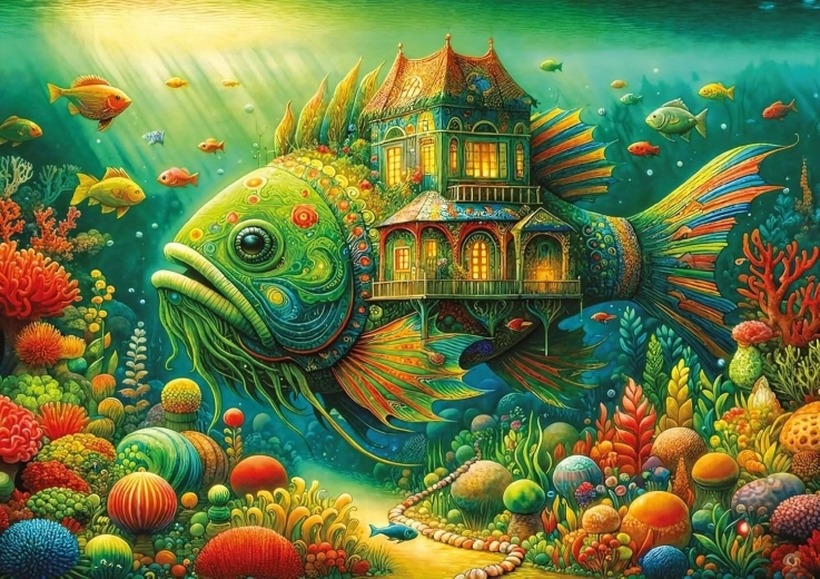 Puzzle Kalade maja 1000 tükki