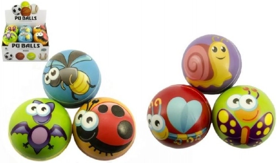 Loomapiltidega vahtpall 10 cm, värvide mix