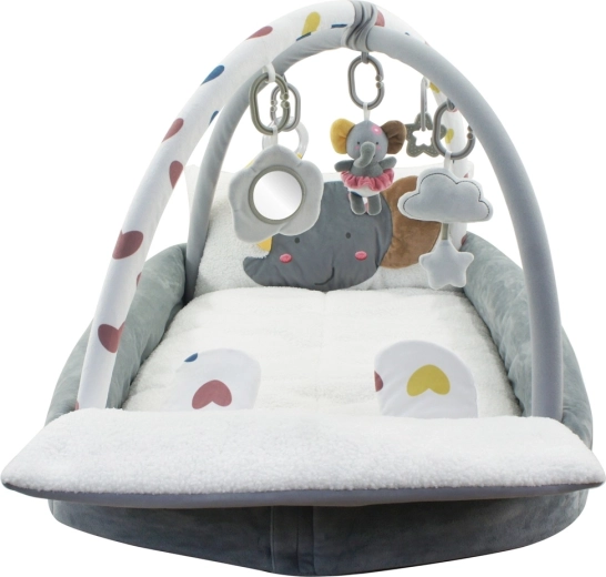 2Kids Toys play mat with play gym and bumper edge elephant