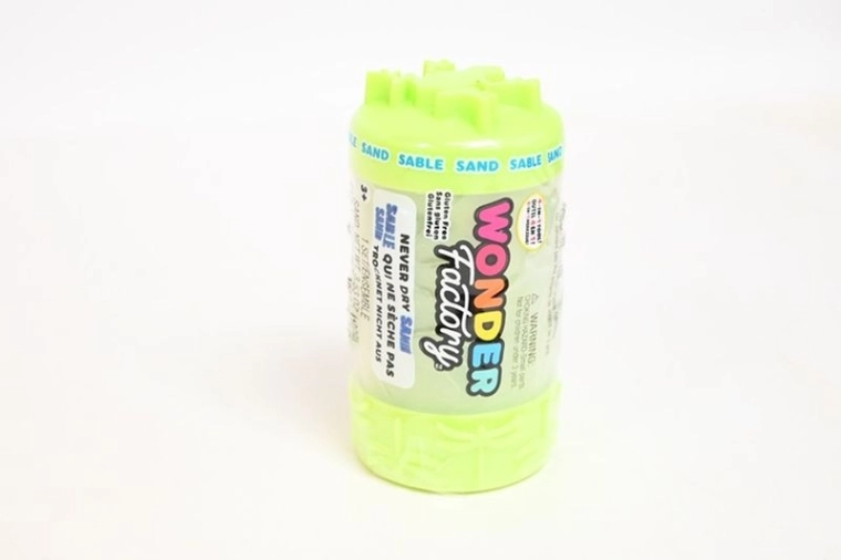 MGA Wonder Factory NeverDrySand green kinetic sand with 4-in-1 roller