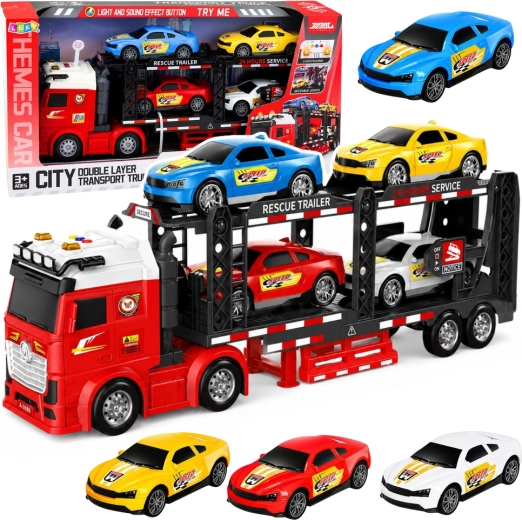 Transpordiveok – autoveok koos 4 sportautoga, tuled ja helid