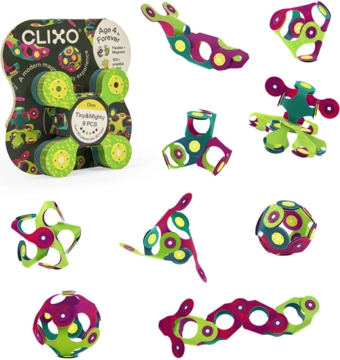 Magnetiline konstruktor Tiny & Mighty – dinosaurused, 9 osa