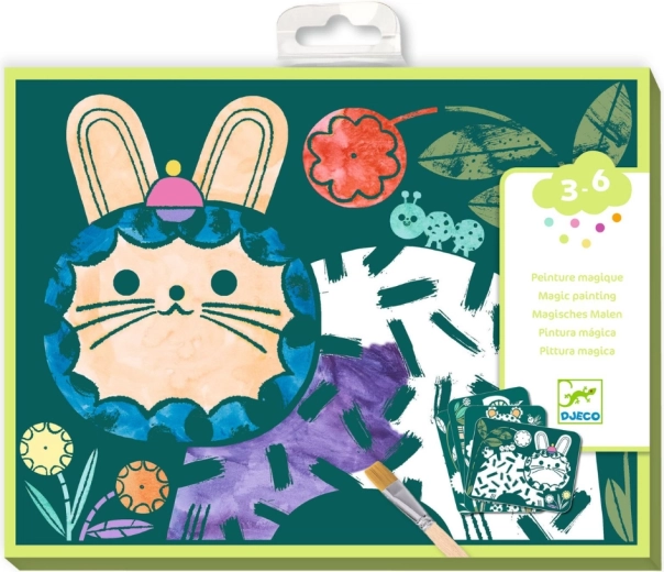Djeco water coloring pictures – animals in costumes