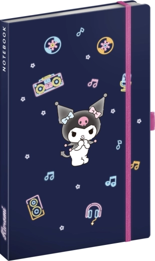 Notique Notes Kuromi lined notebook 13 × 21 cm