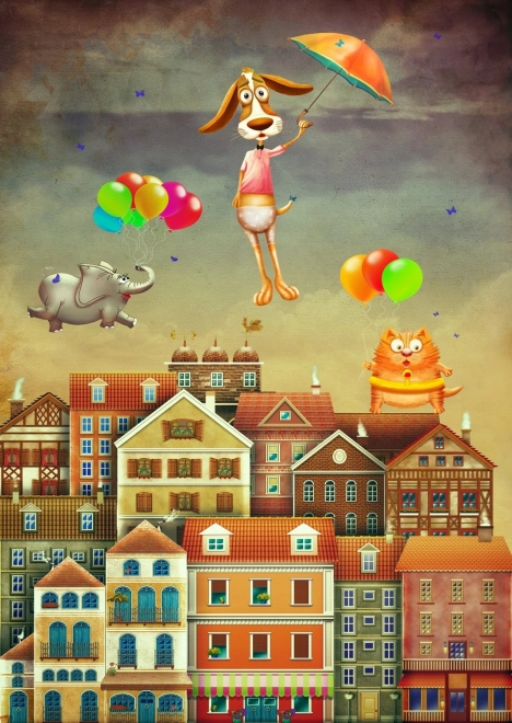 Puzzle ENJOY linna kohal – 1000 tükki