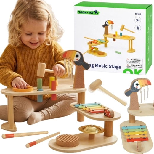 Tooky Toy hariv muusikaline õppelauake tukaaaniga