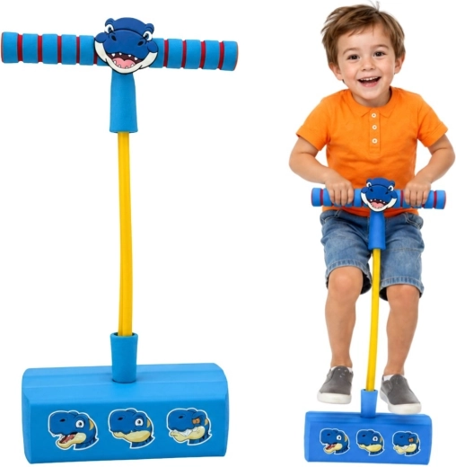 Woopie vahust pogo-hüppaja lastele – sinine dinosaurus