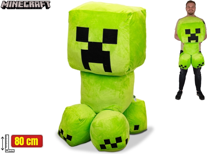 Pehme Creeper MINECRAFT 80 cm