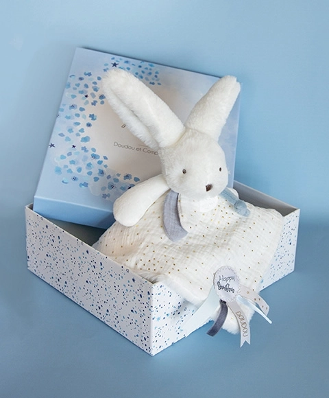 Doudou kinkekomplekt sinine – jänku tekiga