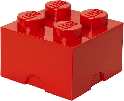 LEGO hoiukast 2x2 – punane