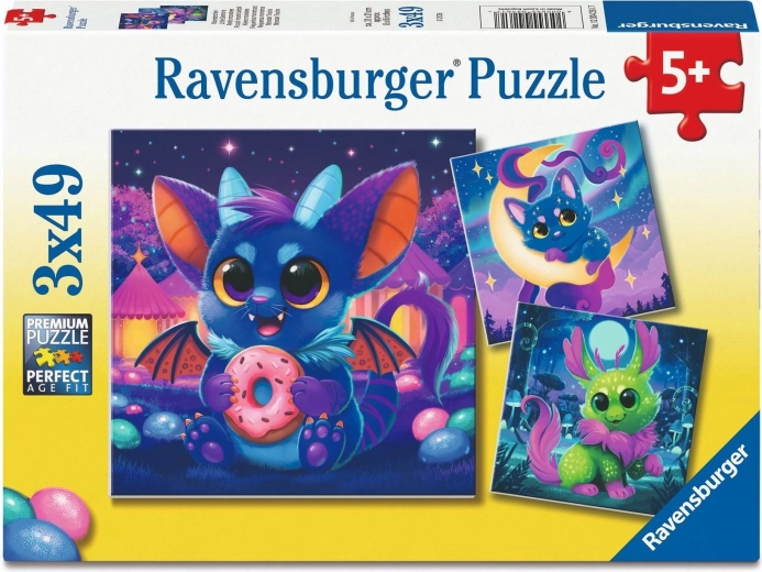 Ravensburger Puzzle Little Witch 3×49 Pieces
