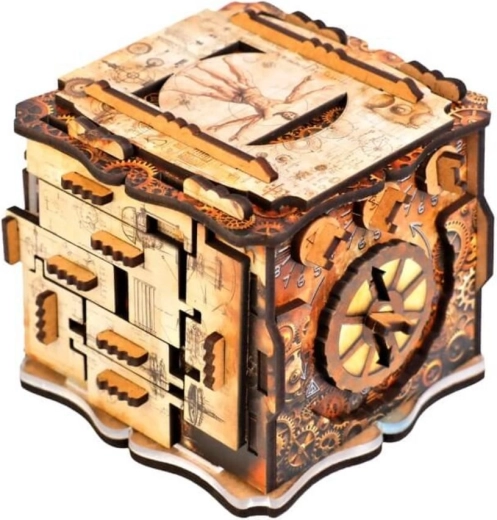 Wooden mechanical puzzle iQube Light by EscapeWelt