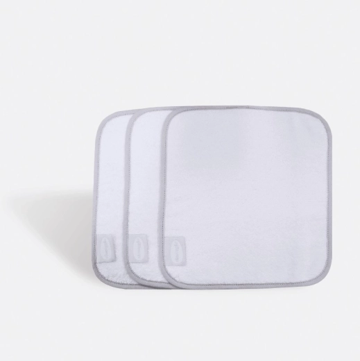 Shnuggle washcloths white (3 pcs)