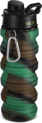 Kokkupandav silikoonpudel 500 ml, roheline NILS Camp
