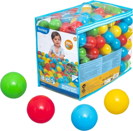 Värvilised mängupallid BESTWAY Splash & Play 250 tk