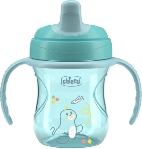 Chicco treeningtass käepidemetega, teal 200 ml, 6 k+