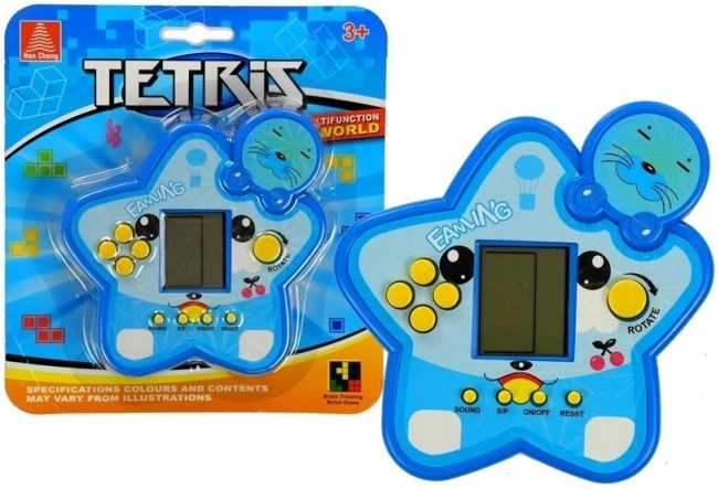 Elektrooniline mäng TETRIS tähekujul – sinine