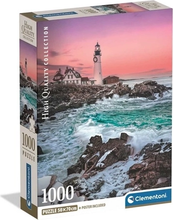 Clementoni 1000-piece puzzle – First Snow at Portland Head Lighthouse