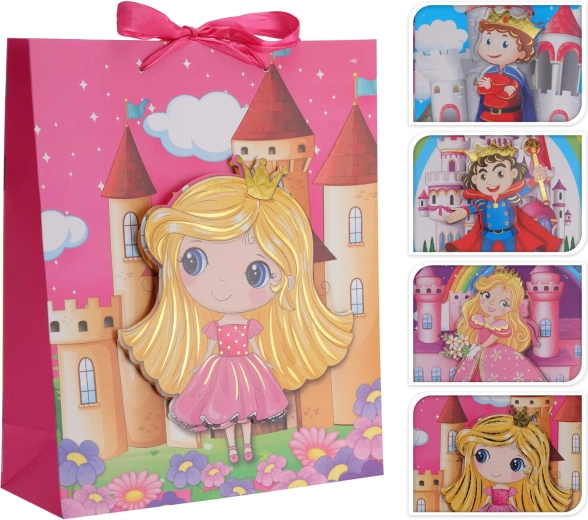 3D Gift Bag for Kids 32 × 26 × 10 cm, assorted designs
