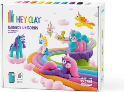 Hey Clay loominguline komplekt – vikerkaare ükssarvikud
