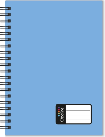 Opaline A5 Notebook with Twin Wire, Blue
