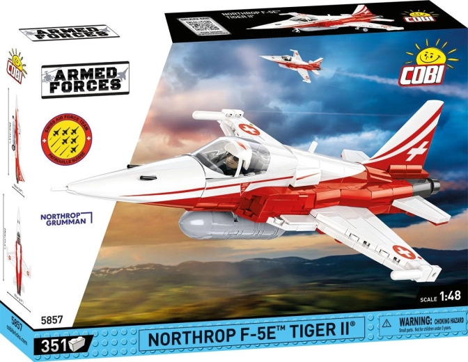 Cobi Armed Forces Northrop F-5E Tiger II Patrouille Suisse 1:48 (351 detaili)