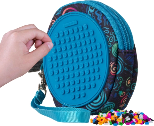 Pixie Crew Blue Round Pocket Spiral Magic with Pixels