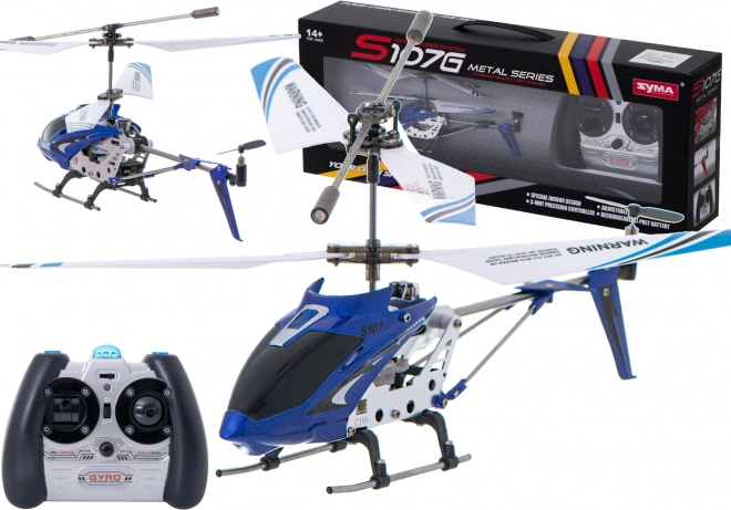 RC-helikopter Syma S107G – Modrá