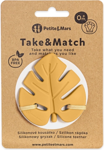 Petite&Mars silikoonist närimislelu Take&Match intense ochre