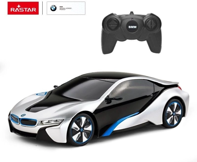 Rastar BMW i8 RC remote control car 1:24 silver