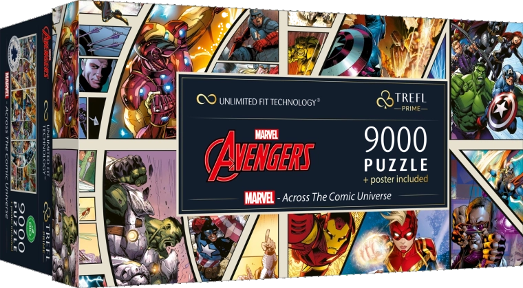 Trefl Prime 9000-tükiline pusle – Marvel: Across the Comic Universe