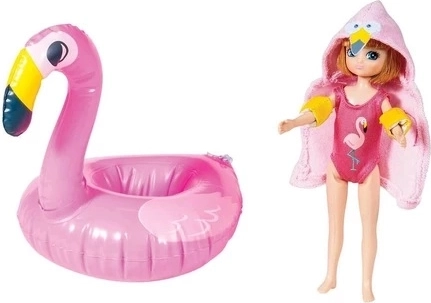 Lottie swimmer doll with flamingo