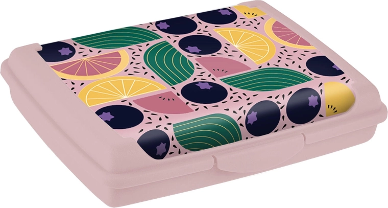 Klipiga suupistekarp 17 × 13 × 3,5 cm (värvide ja motiivide valik)