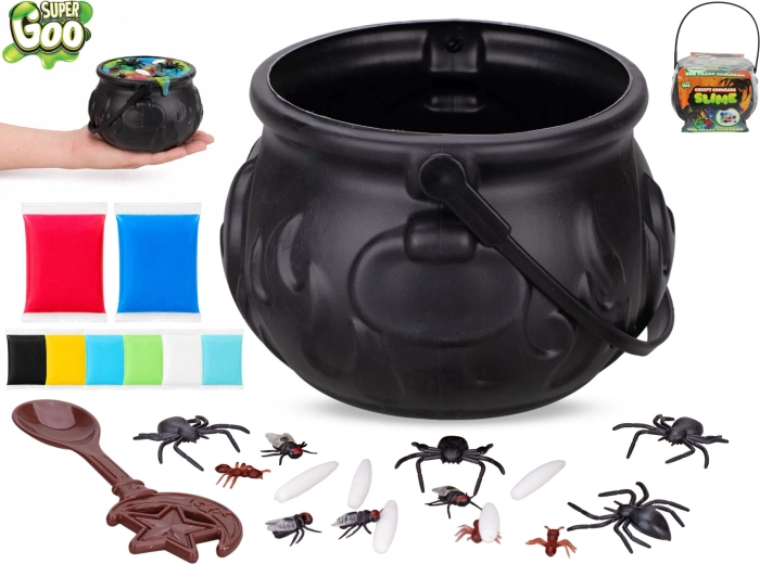Magic cauldron with slime and insects Super Goo (8× 27 g)