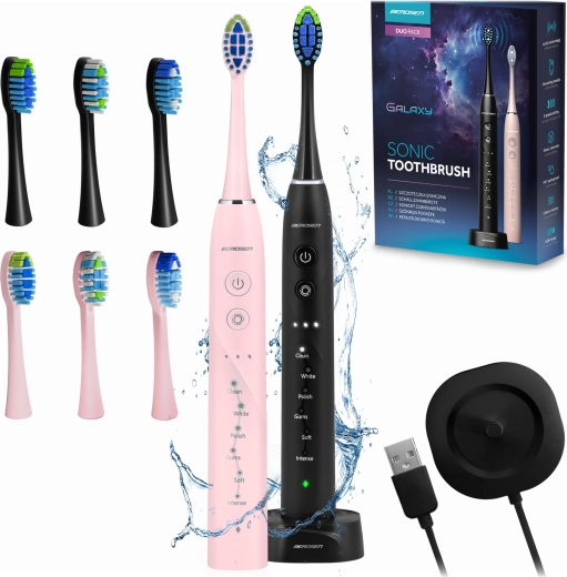 BERDSEN Galaxy Duo Sonic Electric Toothbrushes – set of 2