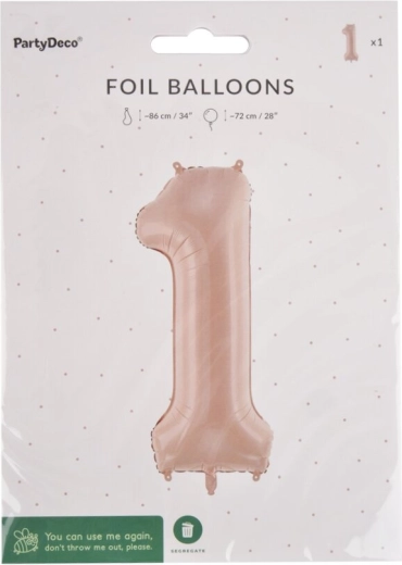 Fooliumõhupall number 1 beež 72 cm